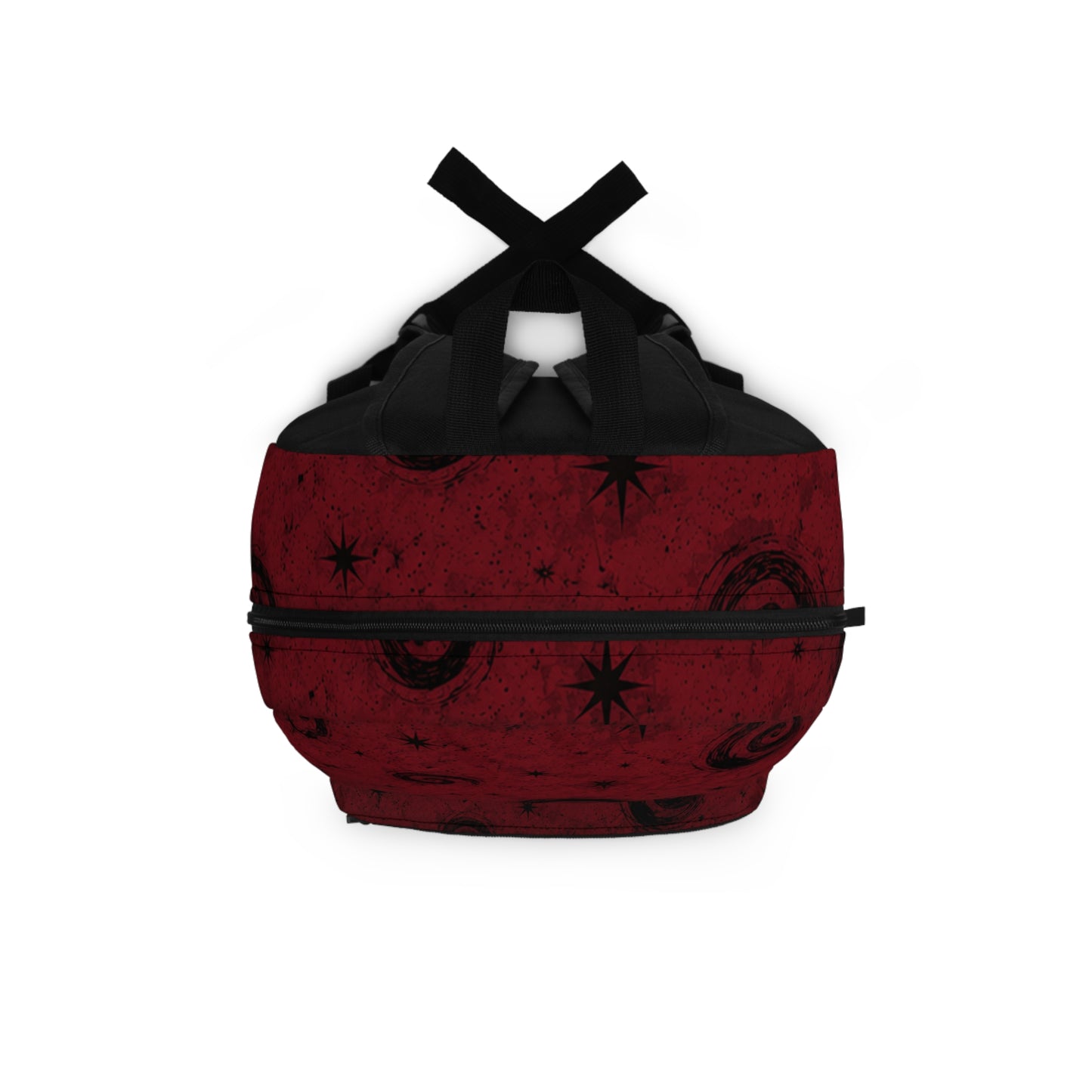 Red Cosmic Swirl Backpack – Galaxy Spiral Print School & Travel Bag