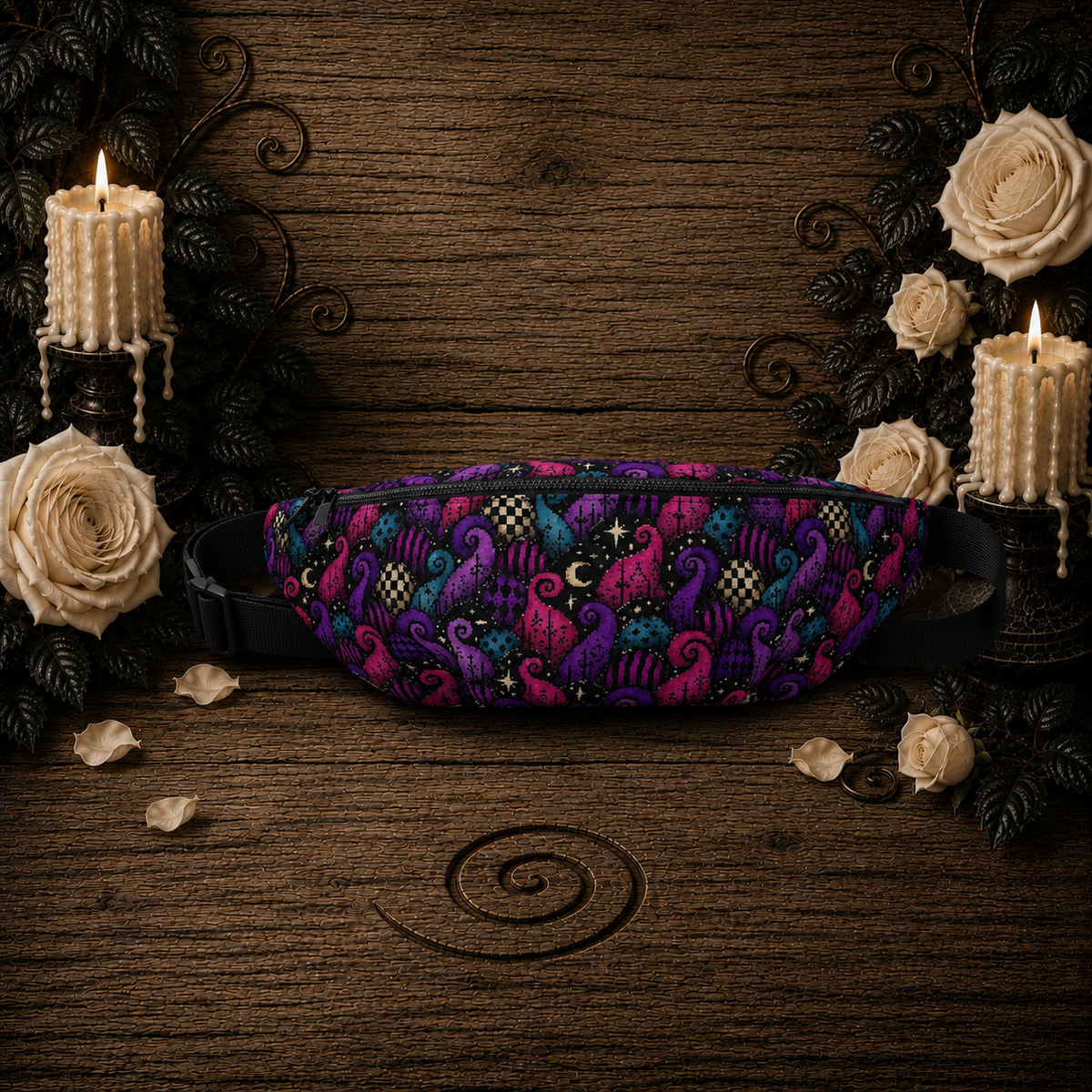 Midnight Tendrils Fanny Pack