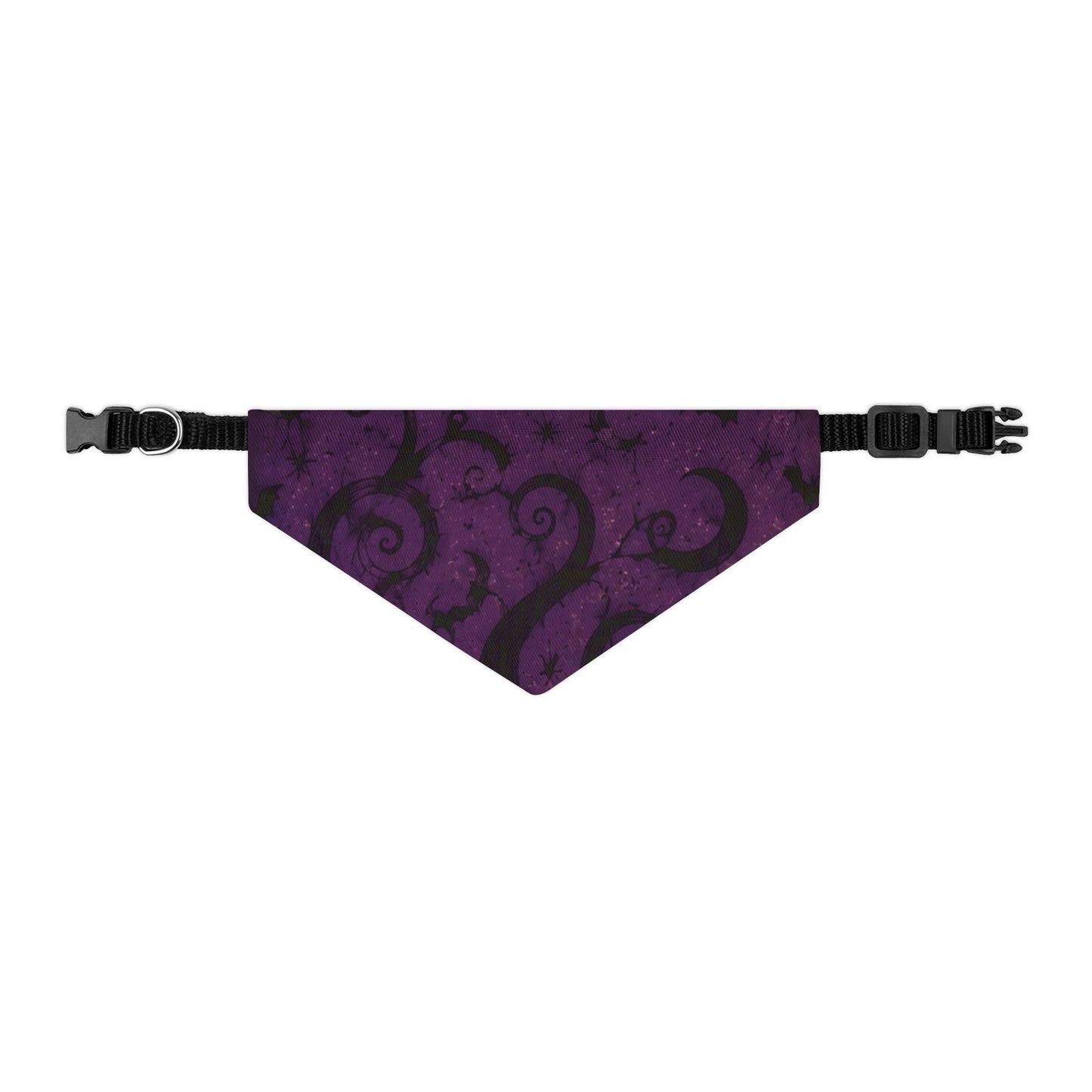 Purple Gothic Swirl Pet Bandana Collar — Dog Bandana