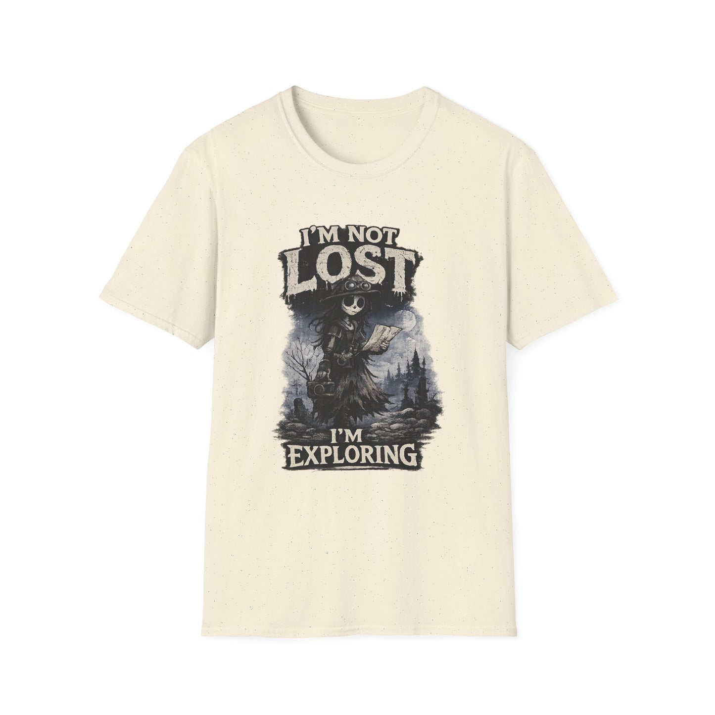 I'm Not Lost I'm Exploring T-Shirt — Female Adventure Explorer Graphic Tee