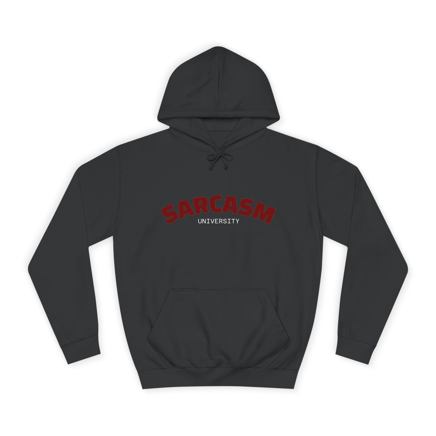 Sarcasm College Hoodie — Funny Vintage Campus Pullover