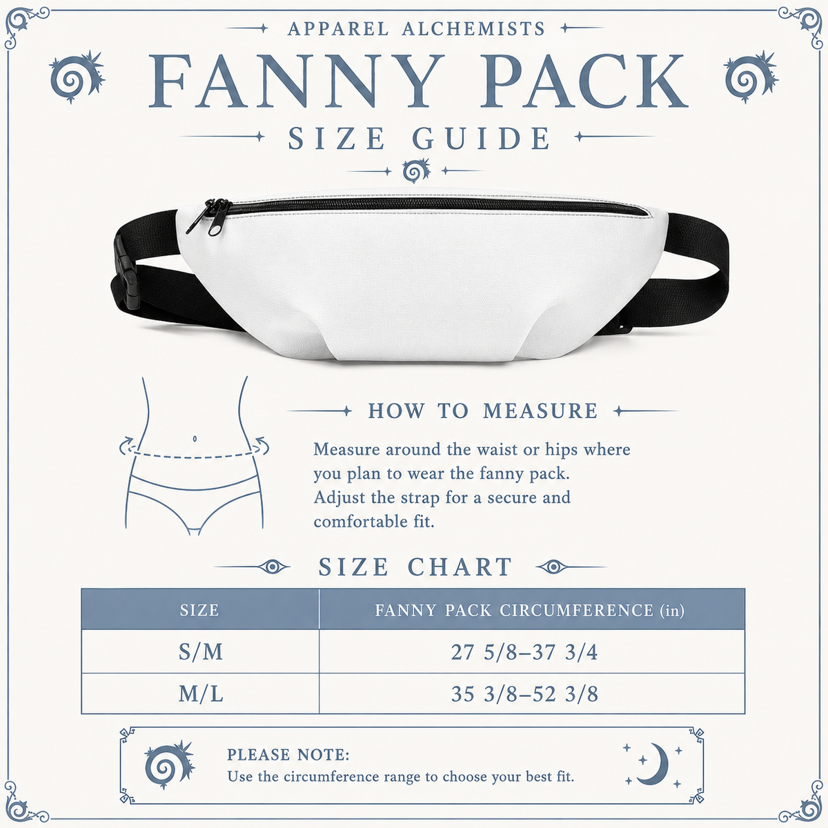 Midnight Tendrils Fanny Pack