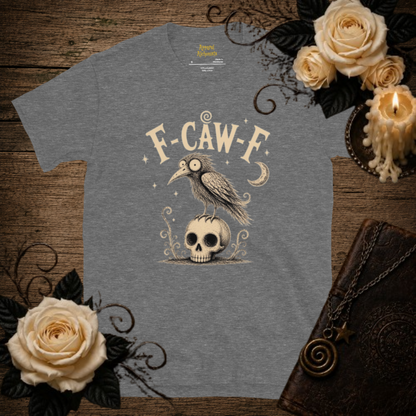 F-CAW-F Gothic Crow & Skull Unisex T-Shirt